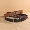 ceinture en cuir pour femmes avec boucle argentée, ceinture de taille décontractée à la mode pour pantalons et robes en jean, ceinture élégante et réglable pour dames