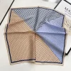 foulard en soie véritable imprimé pour femme, châle enveloppant, carré, pour le bureau, hijab, pashmina, bandana, nouvelle collection printemps 100%