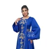 abaya longue arabe pour femmes musulmanes, robe de soirée, broderie jalabiya, maroc, dubaï, kaftan, islam, ramadan, robe éducative, eid