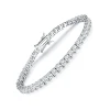 bracelet en argent pur 17 20 cm pavé 3 mm montana blake saphir semi précieux beau véritable 925 bijoux de tennis pour femmes/hommes