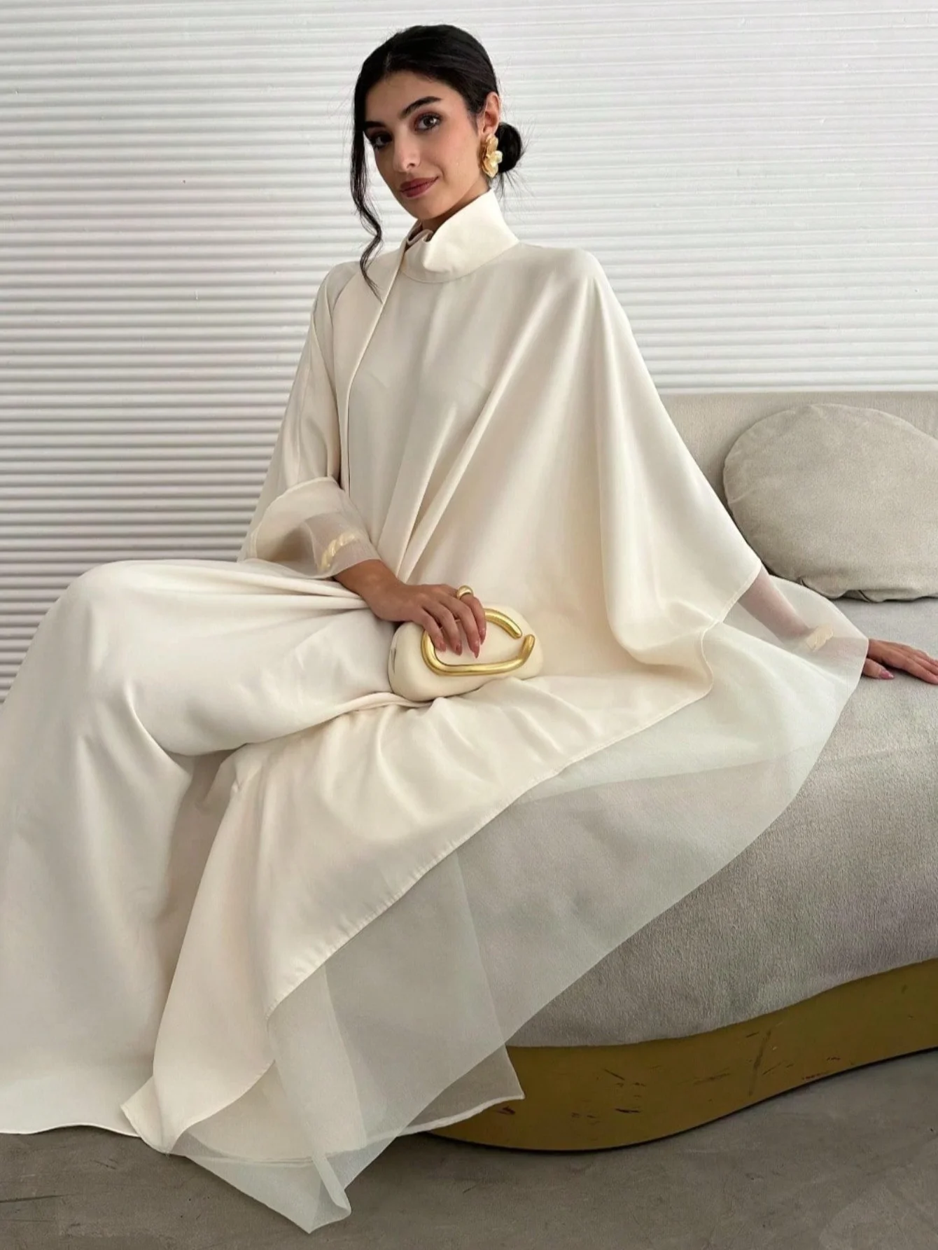 abaya moyen orient femmes élégantes abayas manches longues robe de concours ample caftans de soirée jilbabsislamic vêtements traditionnels