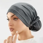 Turban instantané en velours élastique doux, casquette intérieure Hijabs, chapeau musulman, mode foulard pour femmes, couleur unie, Bonnet Hijab pour femmes