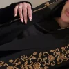 dubaï abaya gros caftan broderie hijab luxe perlé musulman abaya pour les femmes robe français or embelli abaya ouvert