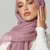 foulard hijab froissé en coton pour femme musulmane, châle de sauna doux et observateur