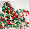 mini clips de noël en bois, 50 pièces, épingles en bois festives pour suspendre des photos, décorations de mariage, cadeaux de fête, ornements d'arbre de noël