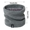 Écharpe snood unisexe en cachemire solide pour hommes et femmes, anneau de cou, optique chaude, mode hivernale