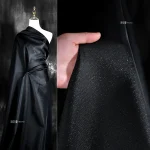 Tissu noir à paillettes au mètre, pour robe, décoration de fond, Costumes de scène, couture, tissu doux et respirant et brillant rose