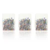 nouveau portable 100 pièces/ensemble bricolage rond perle tête broches couleurs mélangées droite quilting aiguilles bricolage couture artisanat broches avec boîte