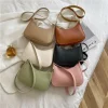 sacs à main de mode nouveau rétro couleur unie en cuir pu épaule sous les bras sac femmes décontracté hobos sacs à main et sac à main dames sacs à main