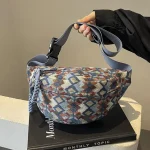 Bohême velours côtelé ceinture sacs pour femmes mode Fanny Pack femme banane taille sac hanche sac à main épaule bandoulière poitrine sac poche