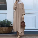 Robe couleur unie dubaï turc musulman Abaya islamique Jalabiya robes femmes Ramadan Eid Abayas Caftan caftan élégant robes