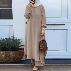 Robe couleur unie dubaï turc musulman Abaya islamique Jalabiya robes femmes Ramadan Eid Abayas Caftan caftan élégant robes