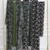 femmes musulmanes dubaï abaya luxe double couche en mousseline de soie imprimé robe hijab caftan ramadan robe femme islam robes africaines kebaya