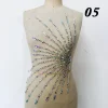 patch en maille strass pour coudre sur les paillettes ray, appliques de perles de cristal pour bricolage, costume de couture, accessoires de décoration pour robe de bal