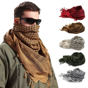 Été femmes tactique arabe écharpe hommes mode léger Hijab écharpe printemps armée Plaid foulard garder au chaud 2020 nouvelle offre spéciale