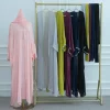 femmes musulmanes kimono cardigan diamants ouvert abaya robes écharpe longue robe dubaï turquie robe vêtements islamiques marocain eid ramadan