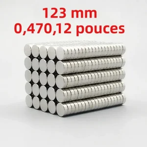 50/100 pièces aimants rectangulaires 12X3mm, aimants à barre longue, aimants miniatures. Convient aux sciences, les bibliothèques d&rsquo;outils, les laboratoires