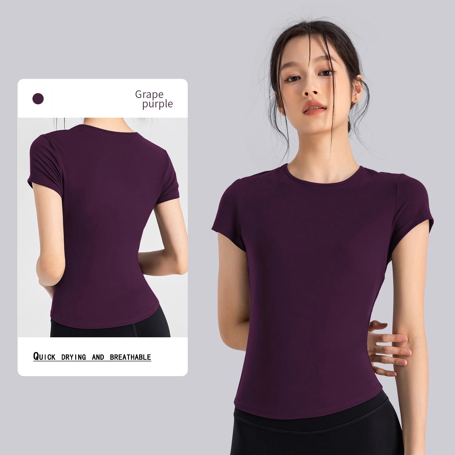 chemise de sport de plein air pour femmes, vêtements de yoga, t shirt de fitness, de course à séchage rapide, haut d'entraînement, vêtements de sport féminins, vêtements d'exercice