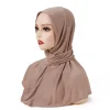 bonnet hijab en coton pour femme musulmane, jersey élastique doux, prêt à l'emploi, couleur unie, bonnets intérieurs instantanés, bandeau pour dames, taille libre