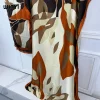 winyi ensemble abaya pour femmes musulmanes, robe africaine, dubaï, col ras du cou, imprimé, kaftan, robe maxi élégante, couvertures de plage