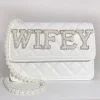 femme mariée mme pochette de mariée douche plage mariage fiançailles lune de miel voyage bachelorette poule fête décoration cadeau