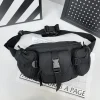Sac de ceinture en nylon à poches multiples pour femmes et hommes, sac à bandoulière multifonctionnel, grande capacité, décontracté, couple, femme