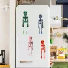 aimant de réfrigérateur en forme humaine à joint magnétique aimant d'halloween amusant, cadeau parfait pour noël, pâques et thanksgiving