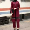 Abaya – ensemble de 2 pièces pour femmes arabes, mode musulmane, vêtements d&rsquo;asie du sud-est, nouvel arrivage du moyen-orient et de la turquie