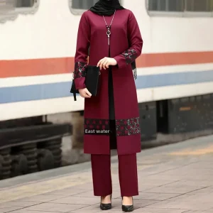 Abaya – ensemble de 2 pièces pour femmes arabes, mode musulmane, vêtements d&rsquo;asie du sud-est, nouvel arrivage du moyen-orient et de la turquie