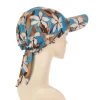nouvelle mode hijab turban casquettes nouveau printemps été imprimé fleuri arc chapeau écharpe tout match enveloppe de cheveux transfrontalier cravate teinture casquette