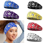 Bandeaux à nouer pour femmes, sport, Football, imprimé, athlétique, bandeau élastique pour la sueur, Yoga, entraînement