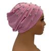 musulman intérieur hijabs islam sous écharpe casquette extensible foulard bonnet turbante mujer strass bandeau pour les femmes du ramadan