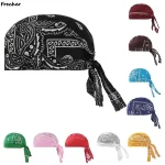 Hommes femmes course équitation Bandana foulard respirant Pirate chapeau capuche bonnets casquette Sports de plein air cyclisme en mousseline de soie casquettes exotiques
