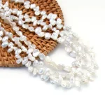 Perle d&rsquo;eau douce naturelle en forme de pétale, 5-7mm, exquise, pour la fabrication de bijoux, boucles d&rsquo;oreilles, collier, Bracelet, accessoires, cadeau