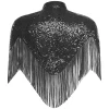 femmes paillettes frangées mode châles soirée cape paillettes scintillant gland châle pour fête déguisement ascot course accessoire
