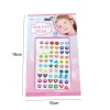 boucles d'oreilles pour filles autocollant 3d gemme paillettes brillant cristal résine auto adhésive boucles d'oreilles décoration d'ongles autocollants cadeau pour enfants