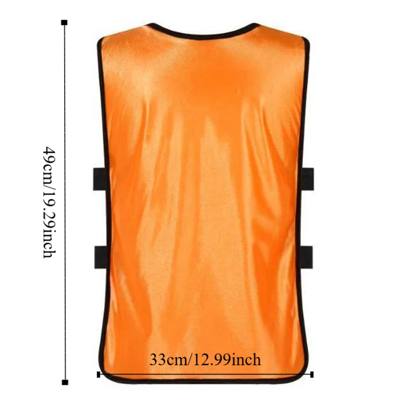 Gilet multicolore confortable à séchage rapide pour enfants, gilet de sport de groupe, bavoir d'entraînement, maillot d'entraînement de Football