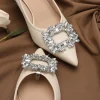 clips pour chaussures de mariage 1 paire de boucles en strass cristal pour talons de mariée chaussures à talons hauts avec fermoirs en strass comme accessoires