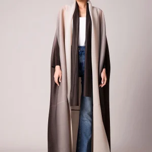 Abaya ouvert de dubaï, vêtements de soirée de luxe pour femmes, arabe décontracté, pleine longueur, Eid Abaya, manches longues, manteau plissé, bal formel