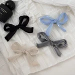 Fil de maille brillant coréen de haute qualité, texture soyeuse, pince à frange, épingle à cheveux pour femme, mode leader, accessoires de bonbons mignons Kawaii