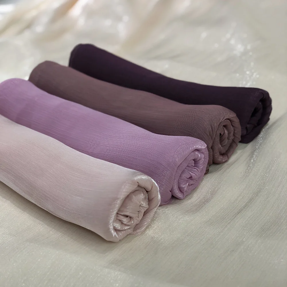 Écharpe hijab pour femme musulmane, châle scintillant, enveloppes sulf, bande de sauna, turban pur, nouvelle collection