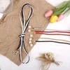ceinture tressée en cuir pu rétro pour femmes, ceinture en perles, ulen jean, robes, accessoires vestisens, polyvalent