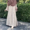 abaya – robe de luxe pour femmes musulmanes, broderie papillon, modeste, tenue de vacances islamique, mode dubaï, kaftan turquie, 2025