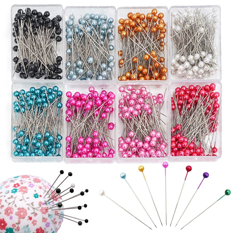 Pearl illac-Épingles de positionnement multicolores, accessoires de couture faits à la main, outils de courtepointe pour vêtements, bricolage, TMZ
