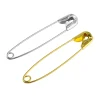 Épingles de sûreté argentées en acier inoxydable, accessoire de couture, grande et petite broche, 100 pièces