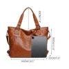 sac à main rétro pour femmes, sac à bandoulière tendance, fourre tout multicouche, sac à bandoulière de grande capacité
