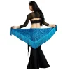 châle triangulaire en crochet à paillettes pour brevdu ventre, Écharpe de hanche, ceinture, accessoire de costume, jupe d'entraînement de danseuse, habillage de ix, rotterdam, kle
