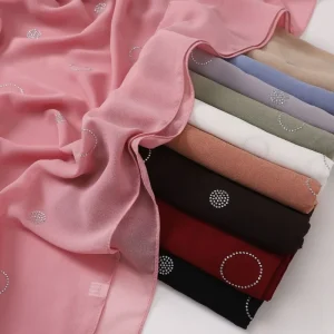 Mode Hijab pour femmes écharpe avec pain nouvelle bulle en mousseline de soie à la main collant fleur bateau ancre longue serviette gaze foulard musulman Mode Hijab pour femmes écharpe avec pain nouvelle bulle en mousseline de soie à la main collant fleur bateau ancre longue serviette gaze foulard musulman