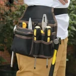 Sac à outils pour matériel et électricien, sac suspendu à la taille polyvalent, sac d&rsquo;entretien, sac de taille pour électricien.