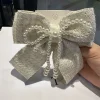 Épingles à cheveux avec nœud en perles pour femmes, pinces à cheveux élégantes, barrettes, bandeau, bijoux de mariage, accessoires pour cheveux coréens, couvre chef